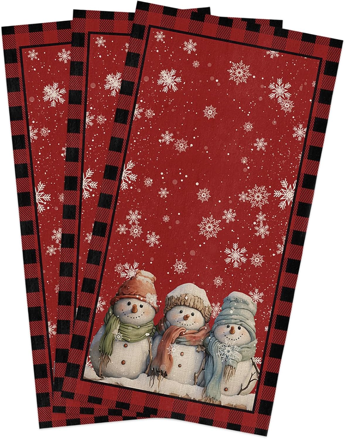 Christmas Red Kitchen Towels