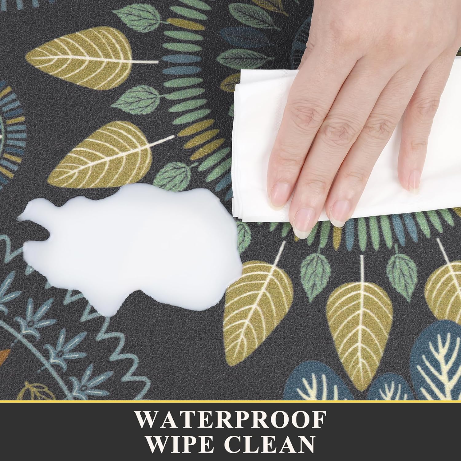 Pauwer Boho Kitchen Rugs Set of 2 Anti Fatigue Mats