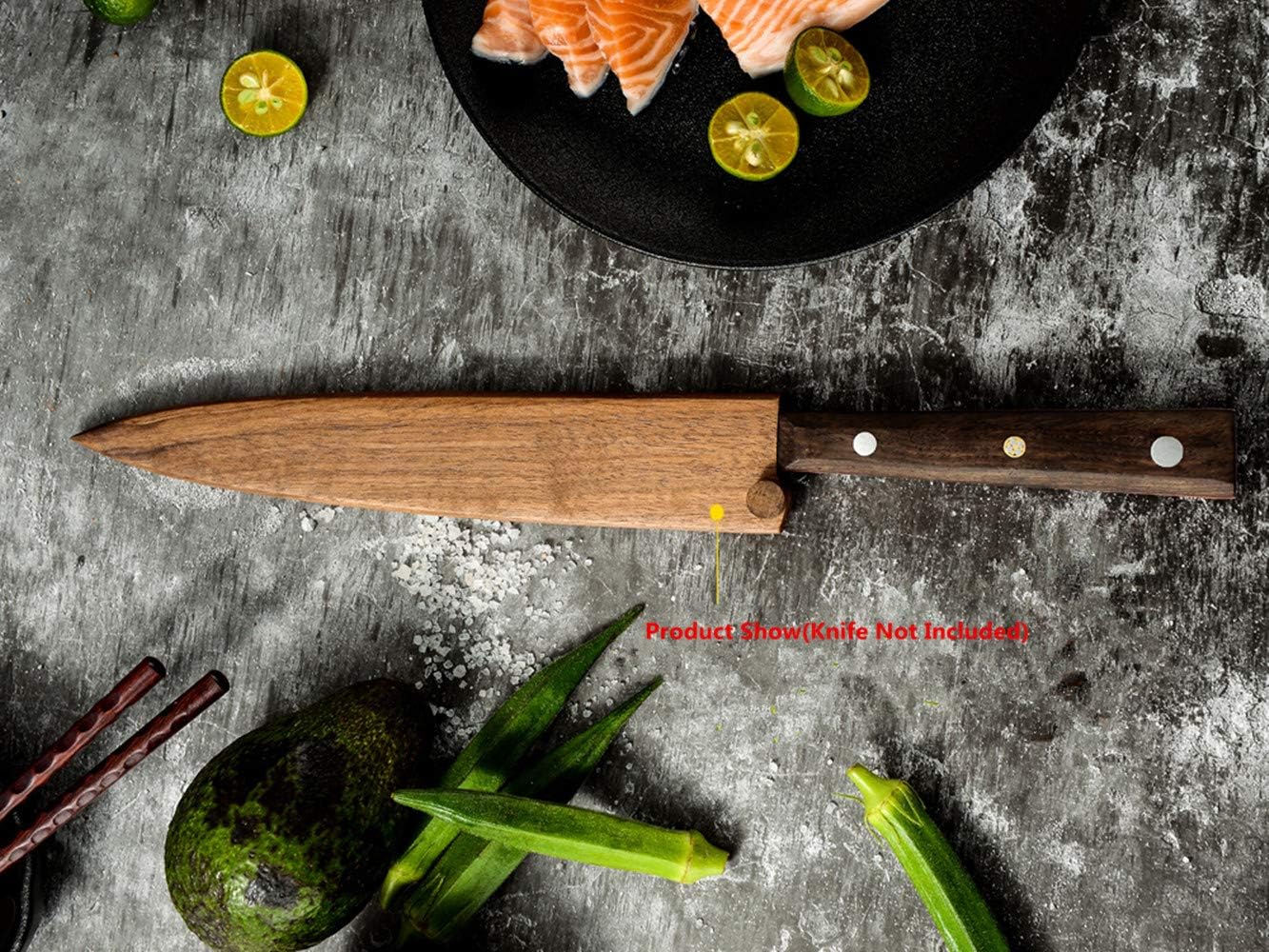 Aibote Natural Black Walnut Sashimi Knife Sheath