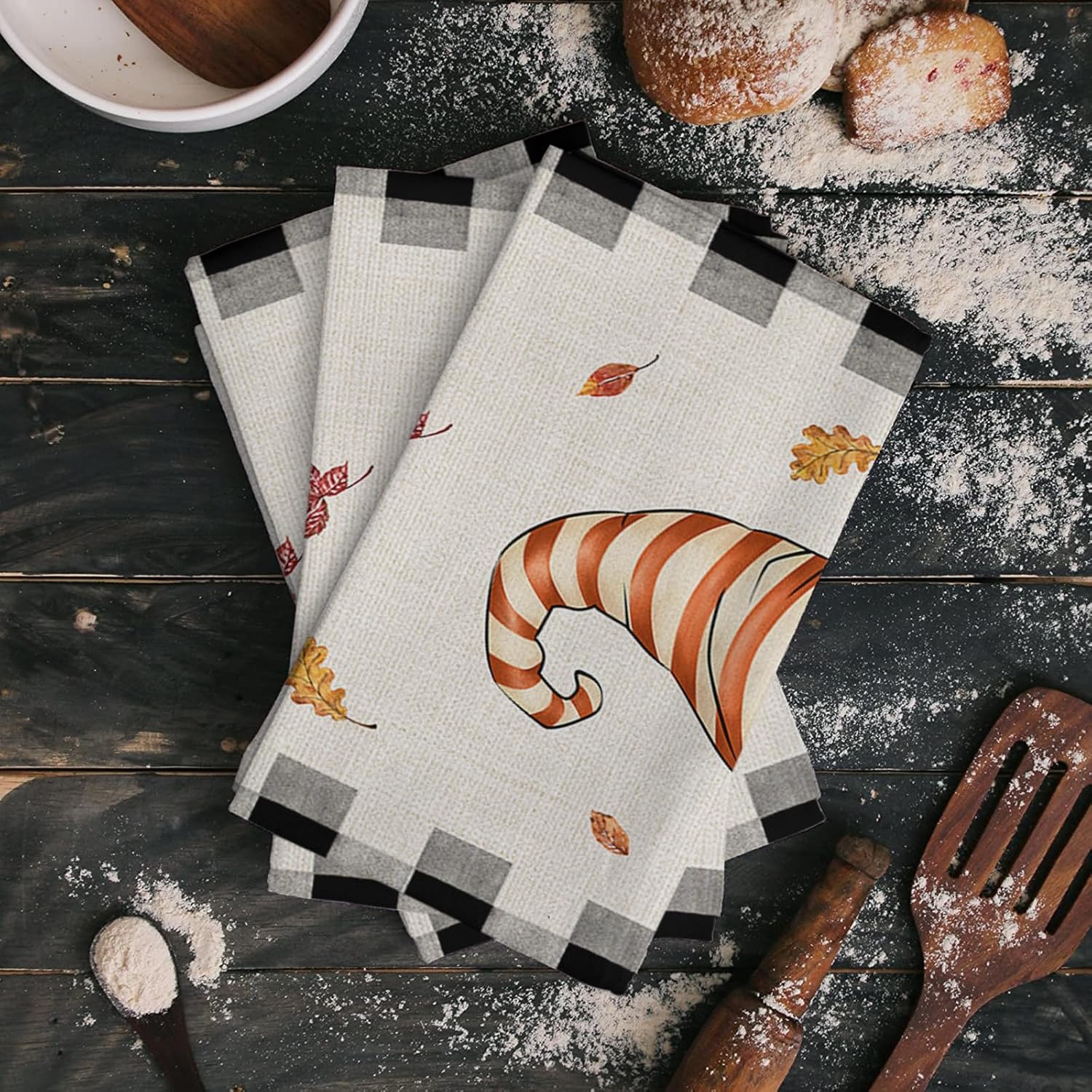 Thanksgiving Plaid Kitchen Towels