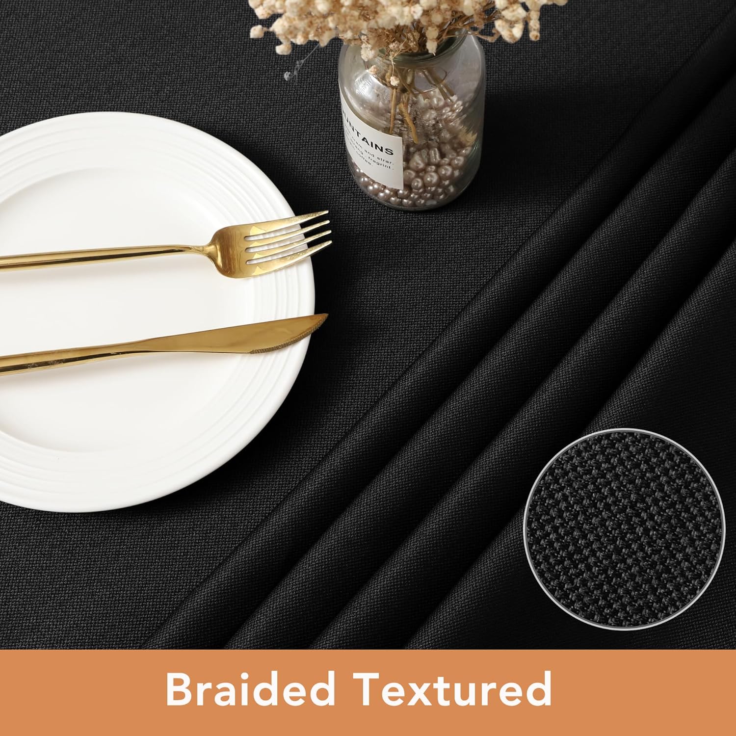 Elegant 2-Pack Tablecloth for Dining Events