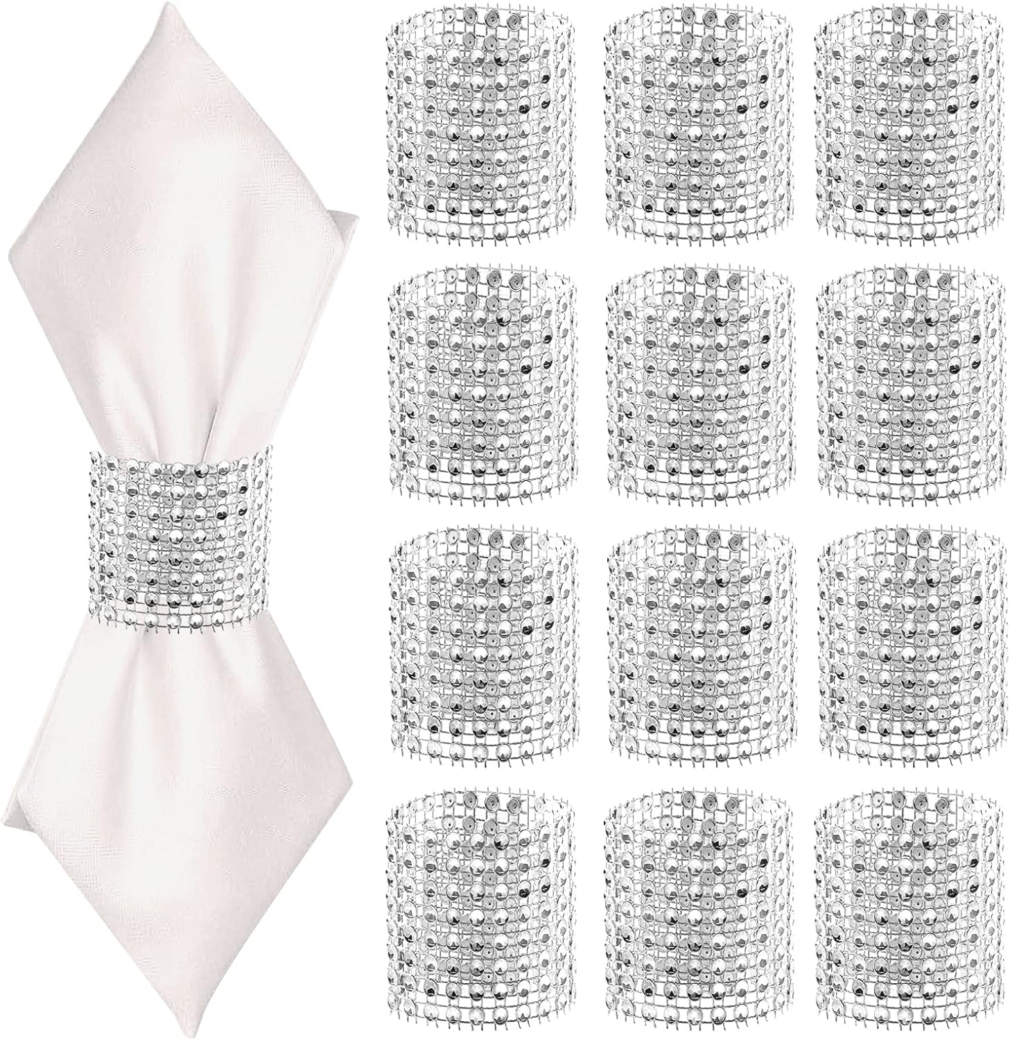 Brilliant Silver Napkin Rings for Parties