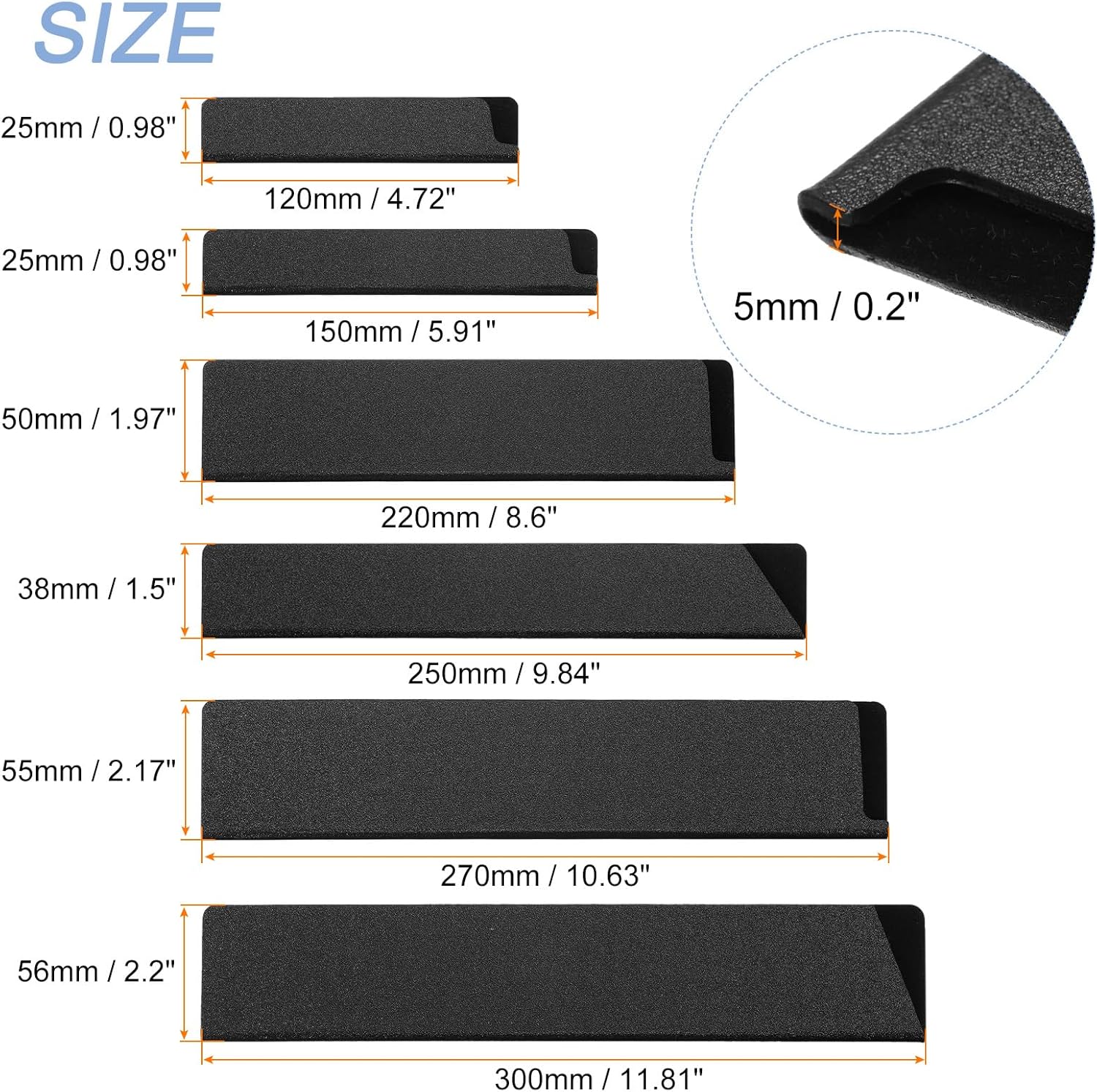 10-Piece Set of Kitchen Knife Edge Guards