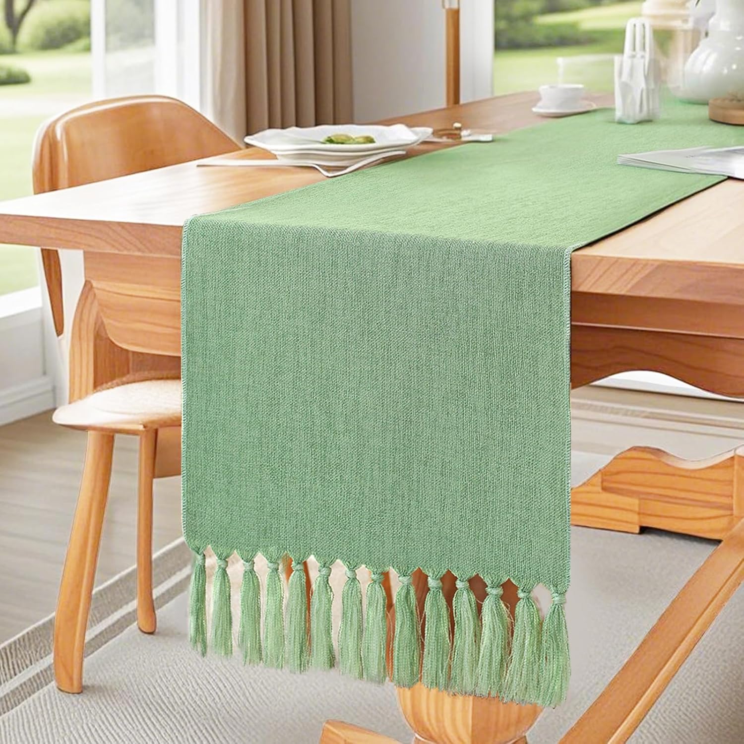 Green Table Runner Design