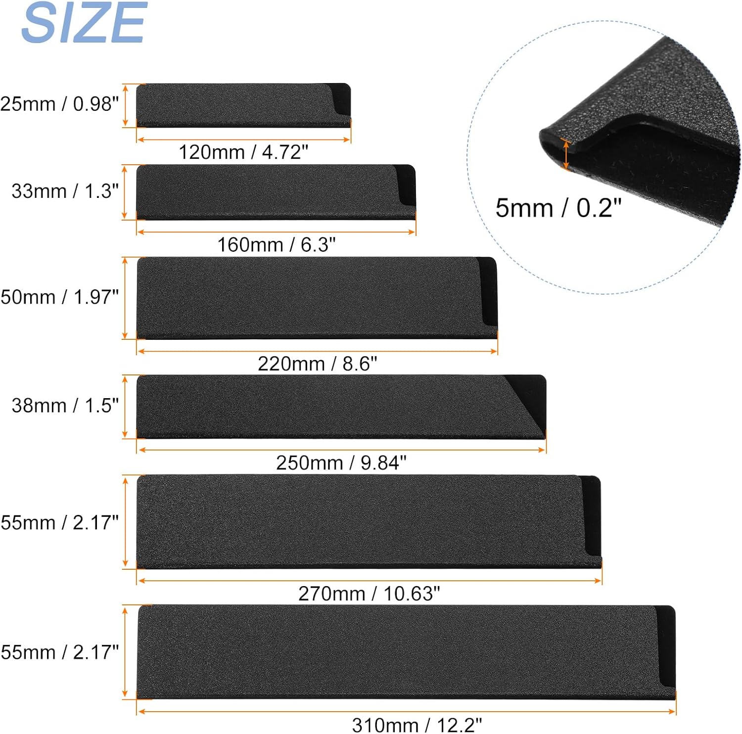 8-Piece Set of Knives - Protect Your Edge with Uxcell Knife Covers