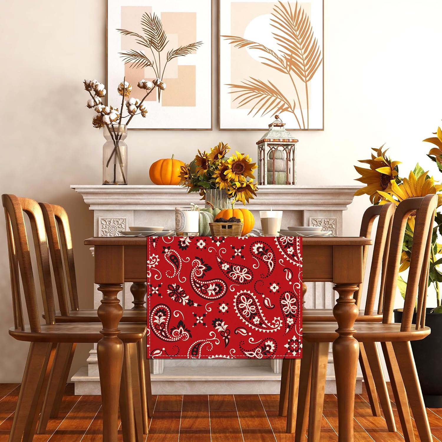 13x90 premium Western_tablecloth for parties and events