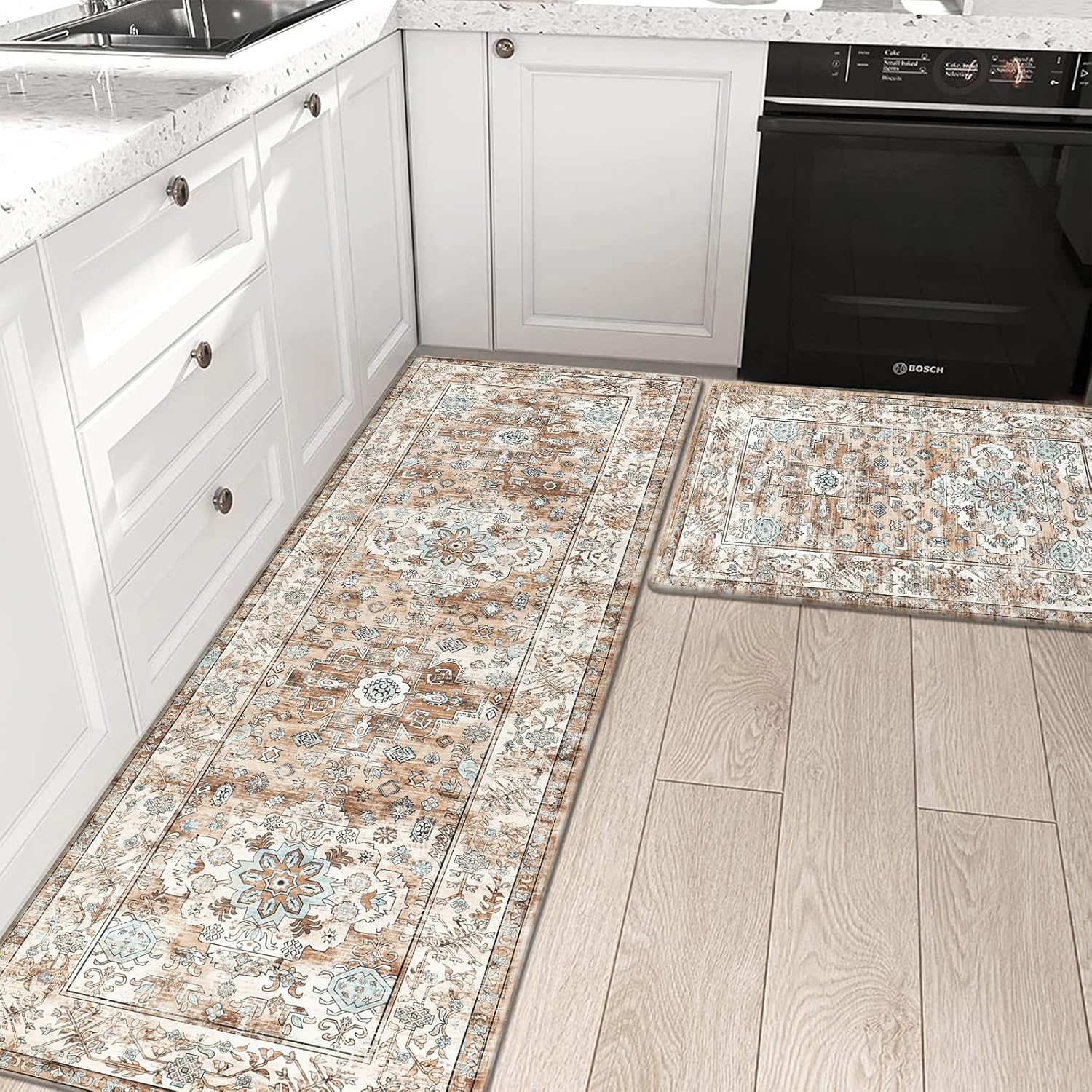 Pauwer Anti Fatigue Kitchen Mat Set of 2