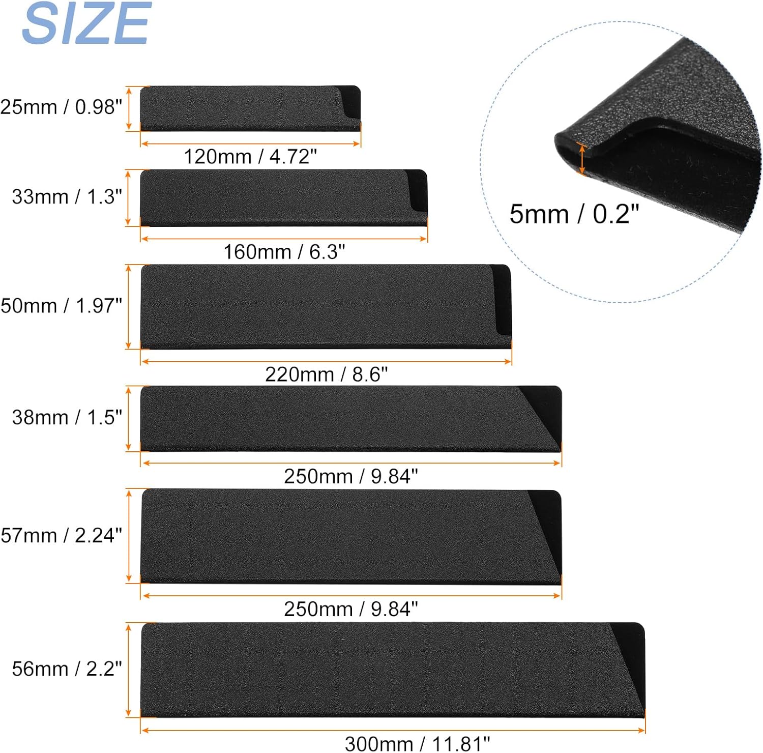 6-Piece Set Knife Edge Guards for Universal Protection