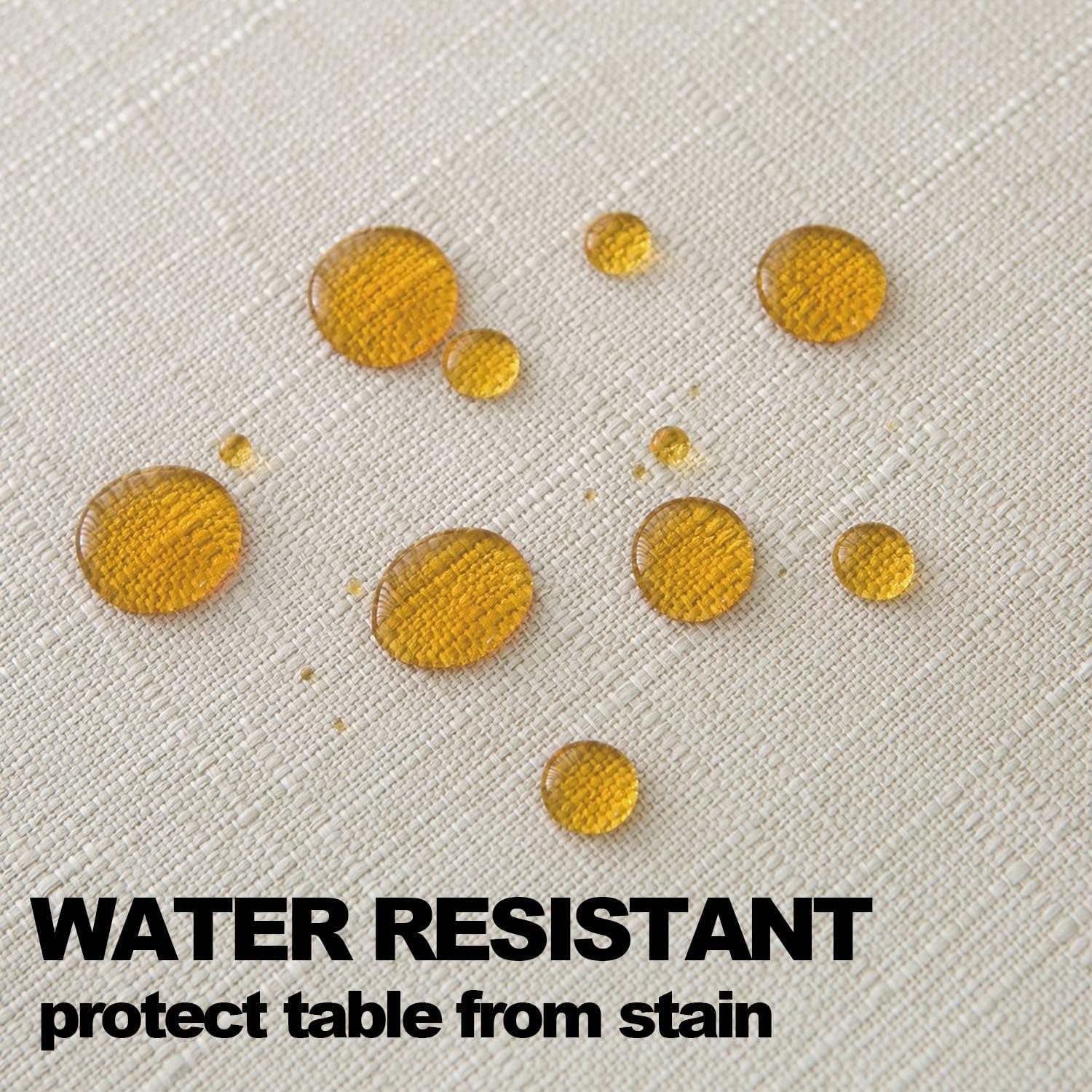 NLMUVW Linen Tablecloth 54 x 78 Inch Rustic Water Resistant