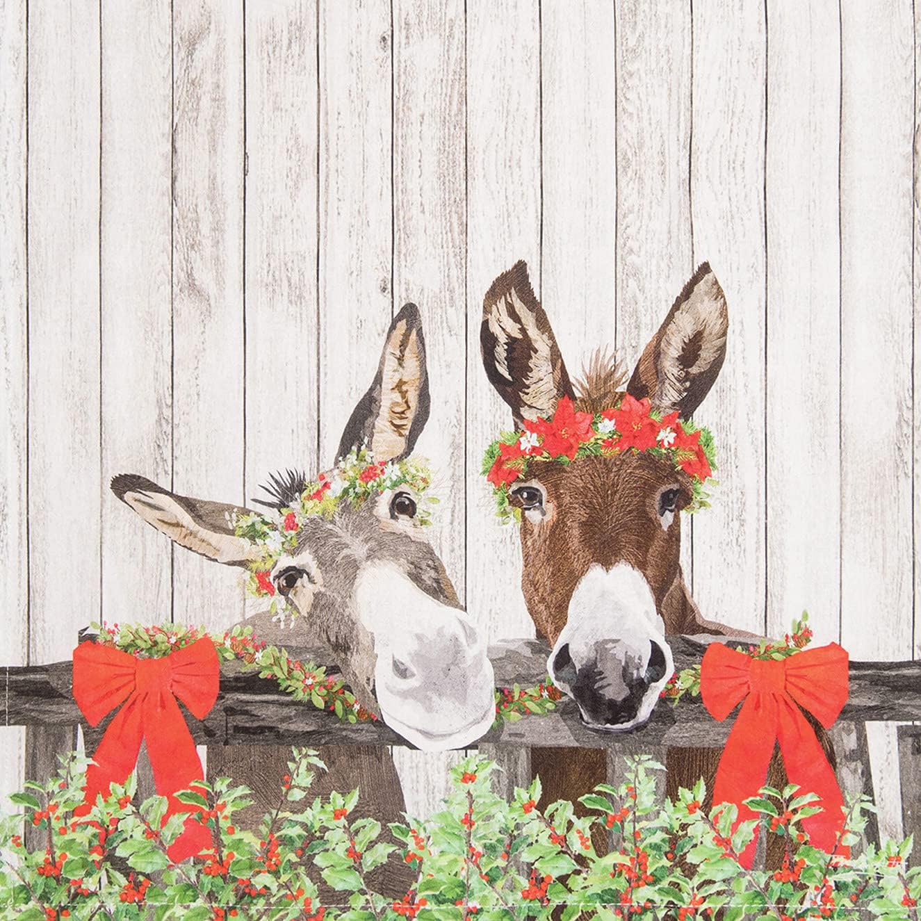 CF Home_printed Christmas Donkey 18x27