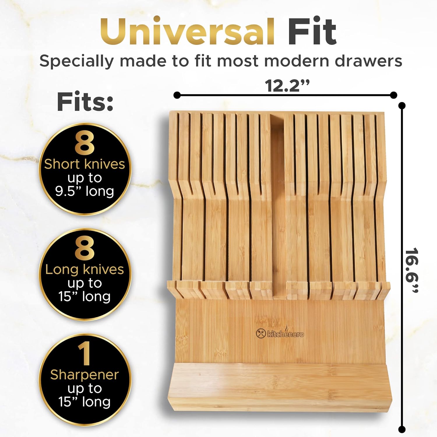 Bamboo Knife Holder Sharpener