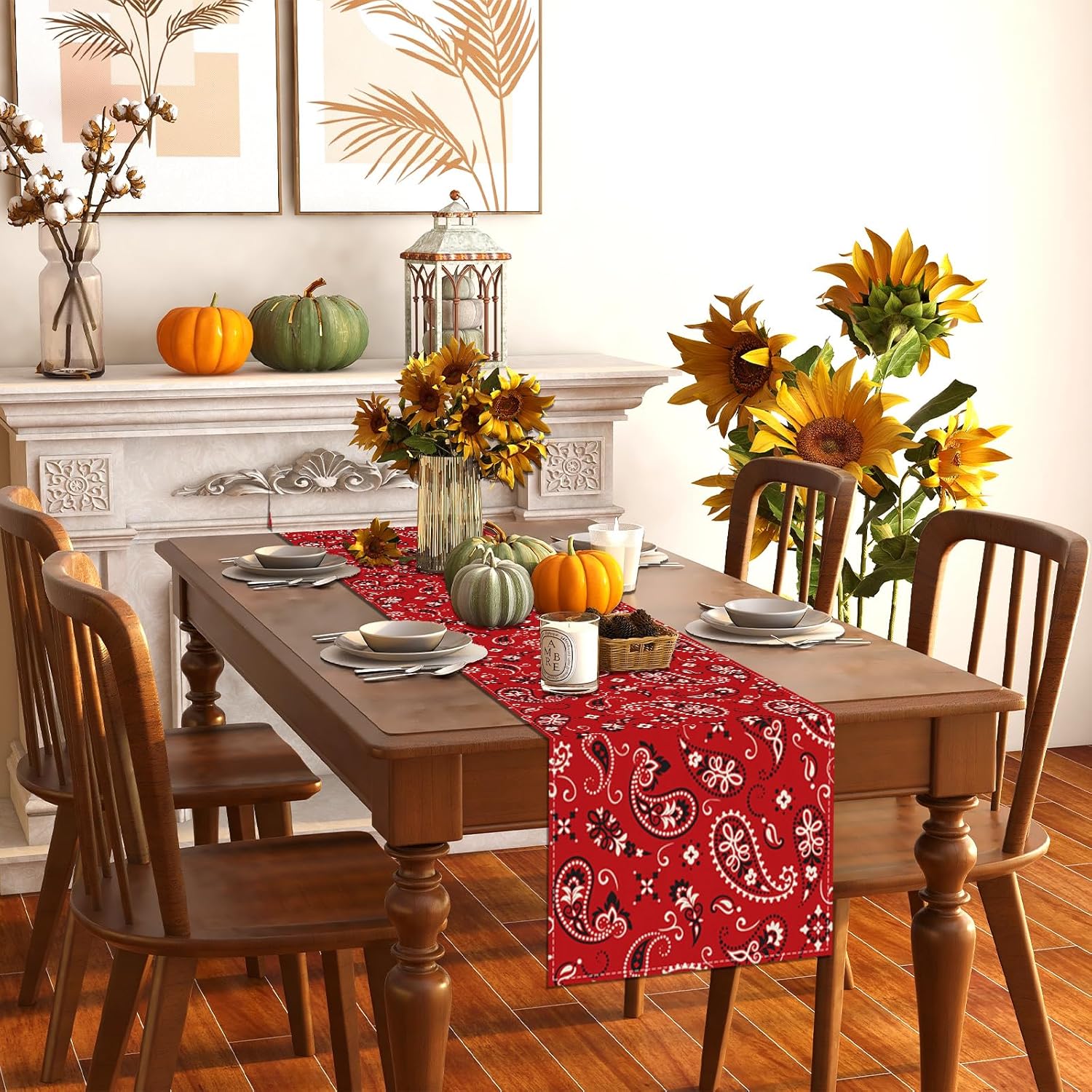 13x90 premium Western_tablecloth for parties and events