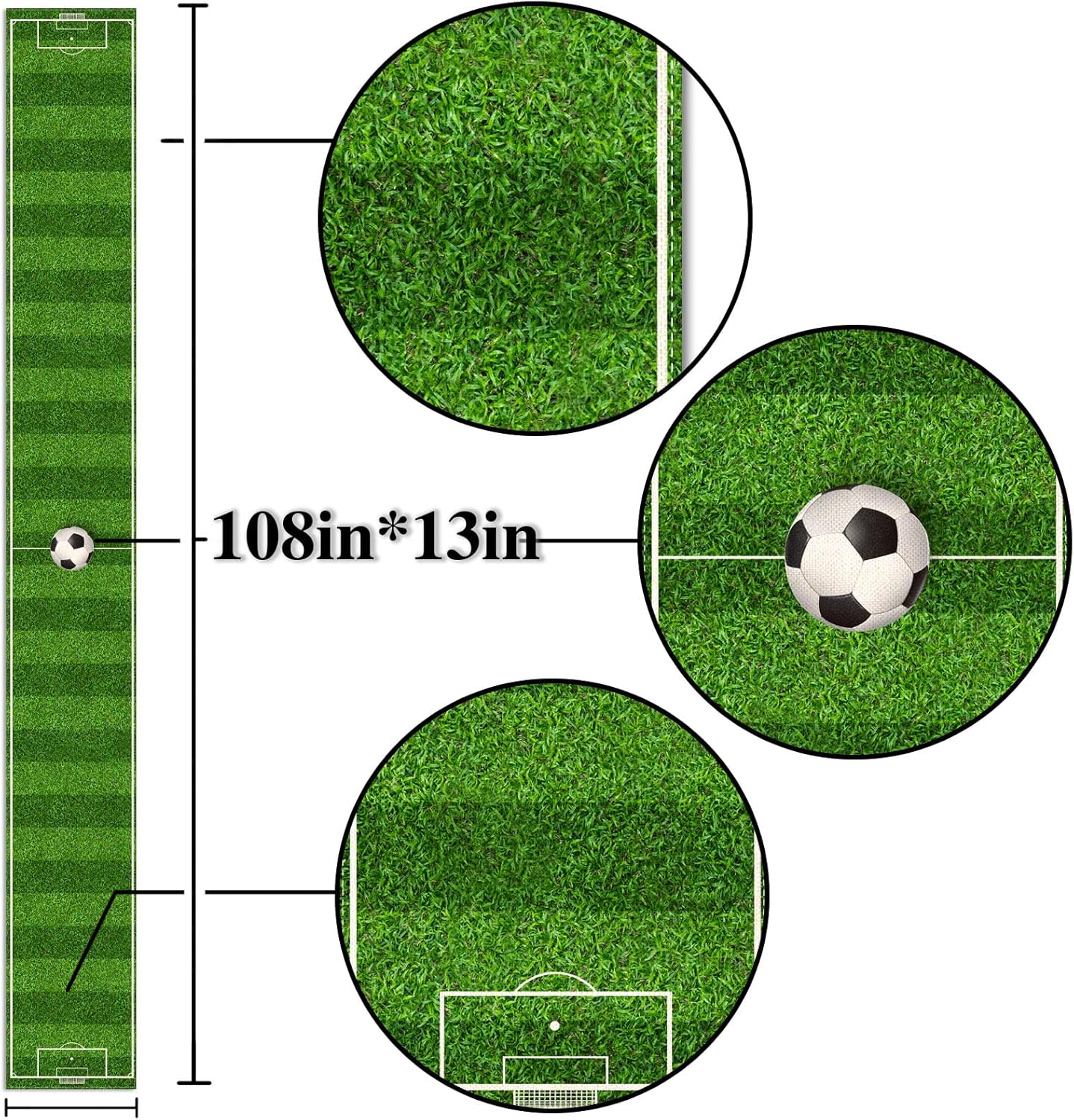Nepnuser Linen Soccer Table Runner