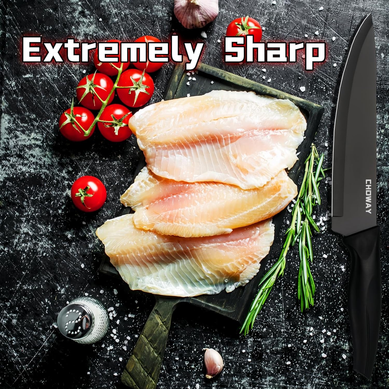 CHOWAY Precision Laser 14-Piece Knives Set
