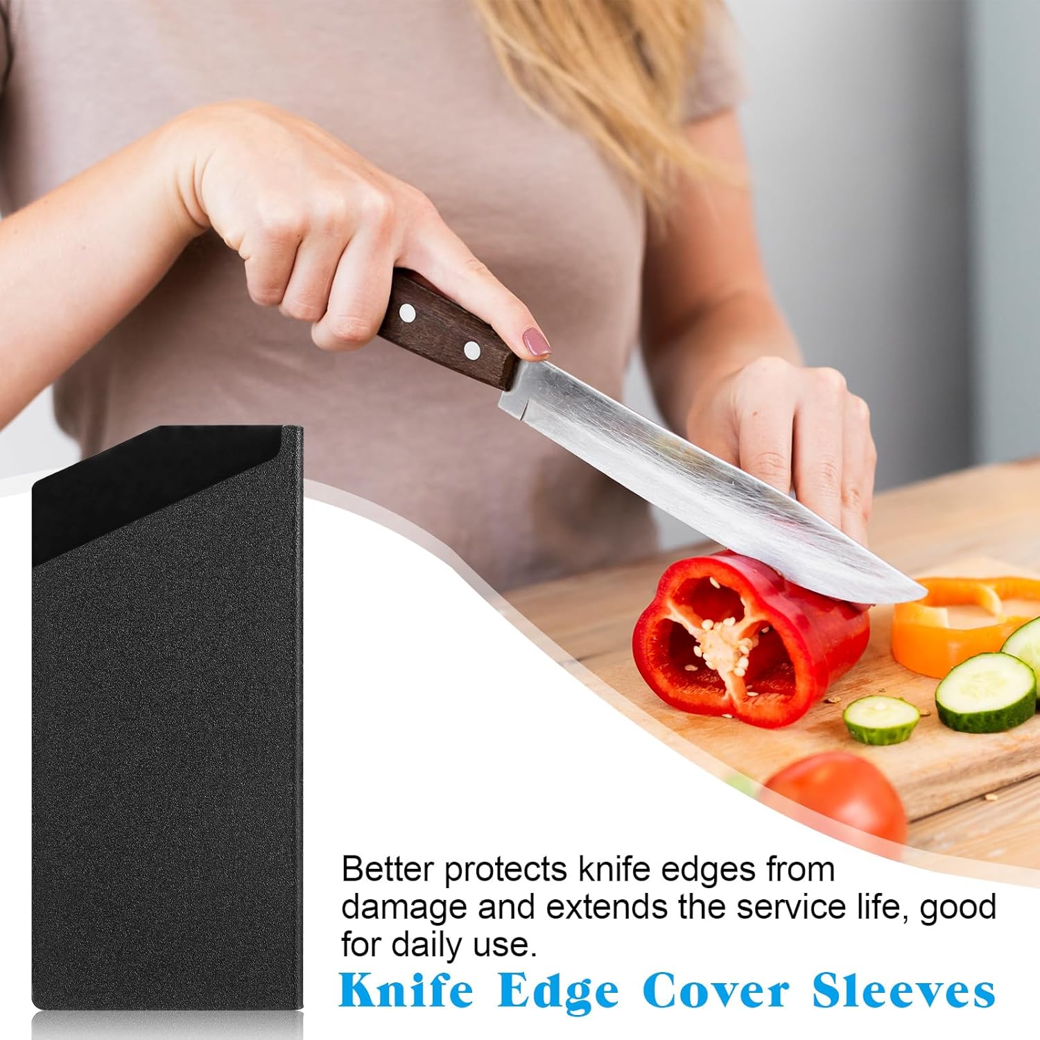 KNIFE EDGE GUARD ABS KNOCKOUT KNOTCH 7-inch Knife Cover Sleeve