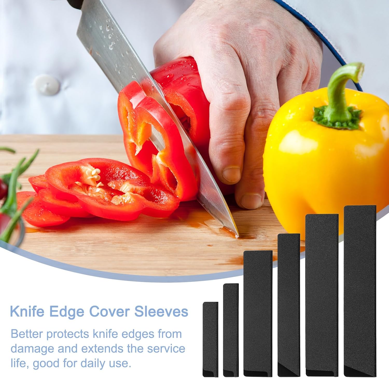 10-Piece Set of Kitchen Knife Edge Guards