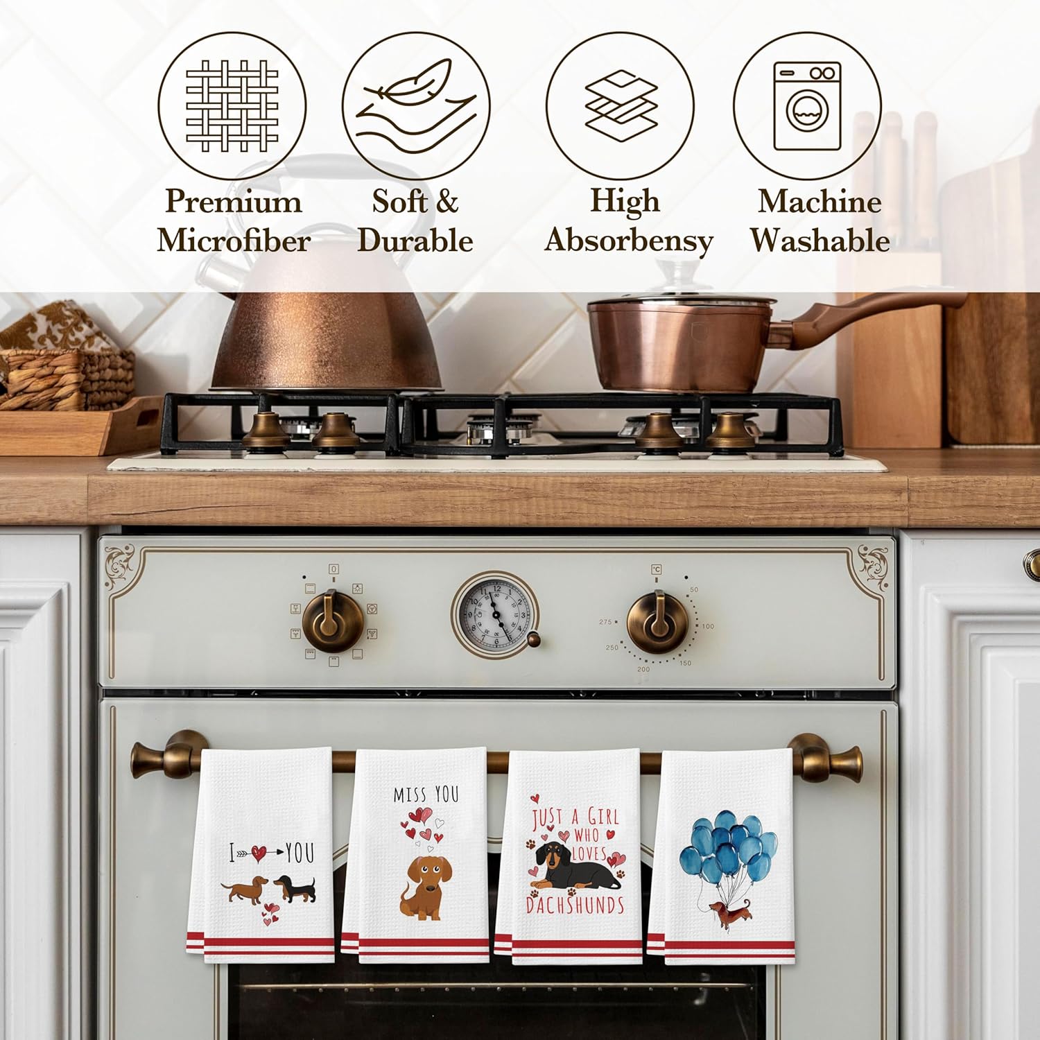 Delightful Dog-Themed Kitchen Towels for Women