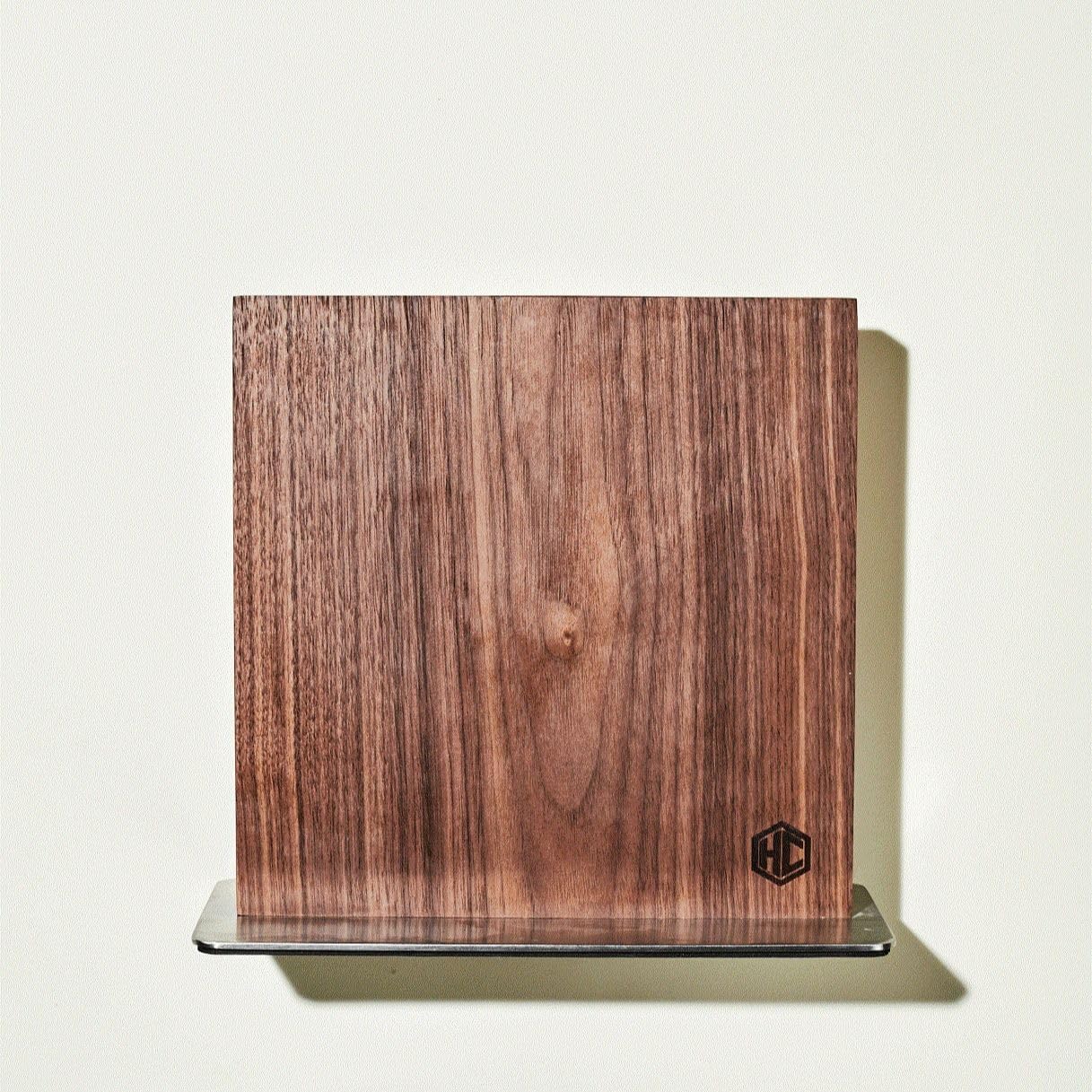HexClad Magnetic Walnut Knife Block Holder