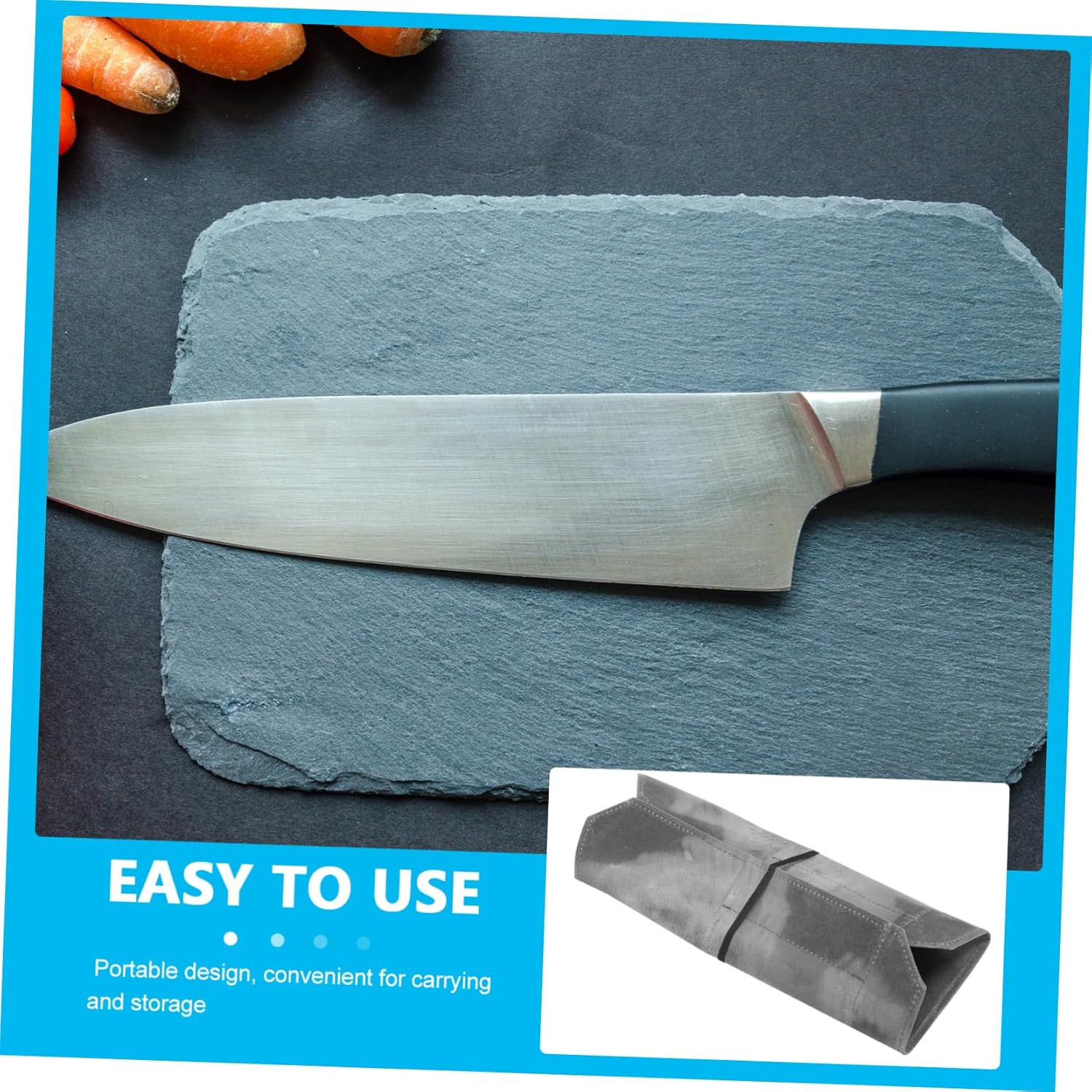 Compact Camping cutlery bag with protective lining