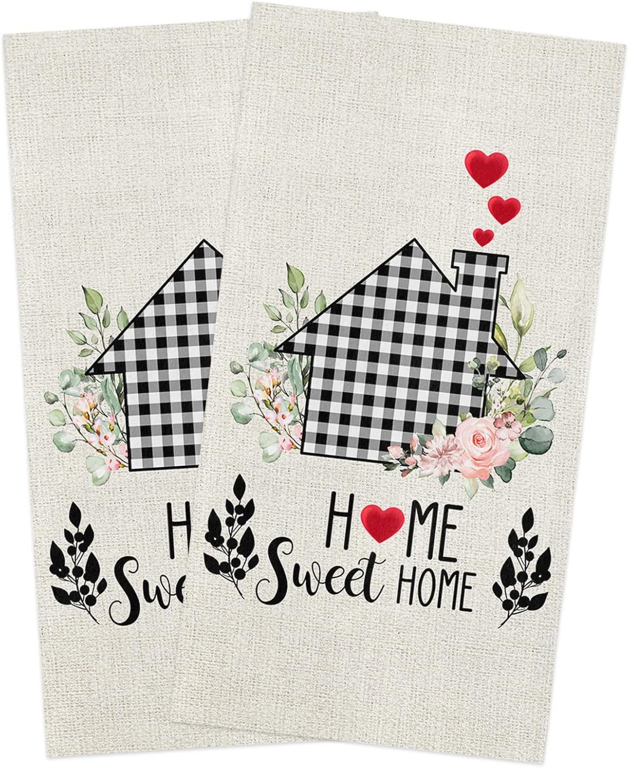 ZOE GARDEN Farmhouse Plaid Kitchen Towels - Delight Your Kitchen