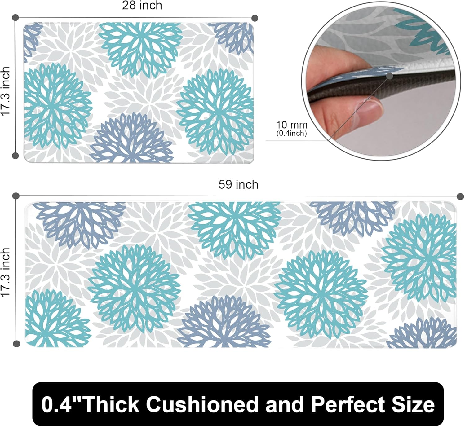 High-Quality Anti-Fatigue Kitchen Mats for Sink Office Laundry