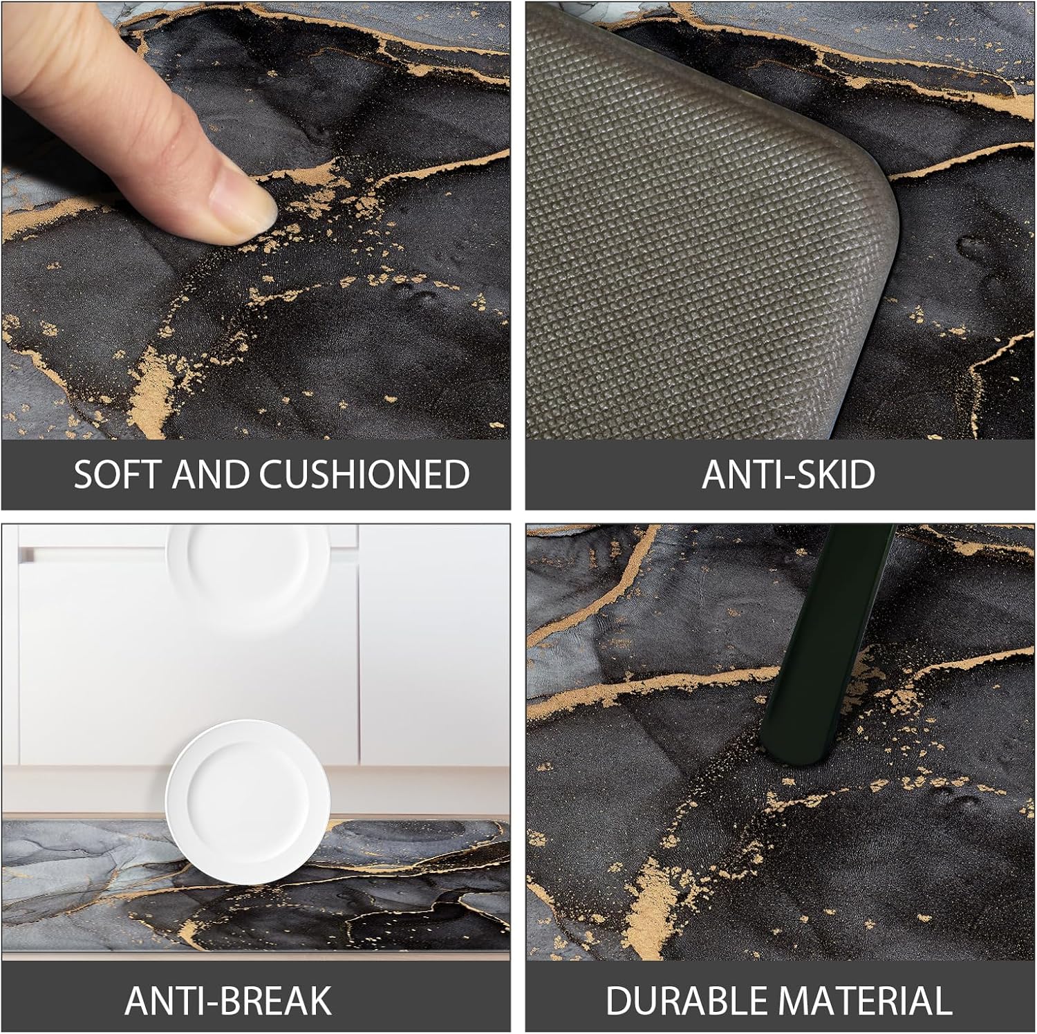 Anti Fatigue Kitchen Mat Set