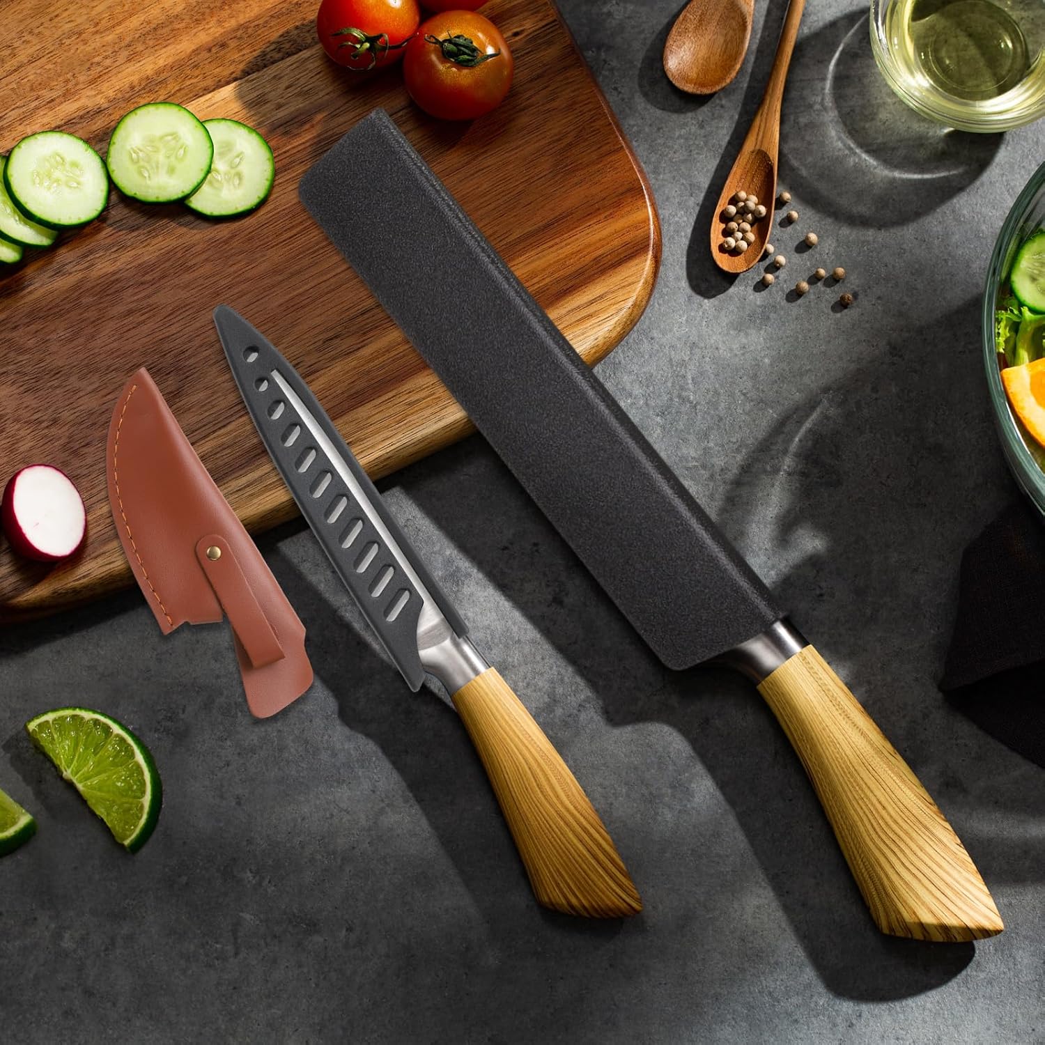 2 Pcs 8x14 PP Knife Covers Universal Edge Guard for Home Kitchen