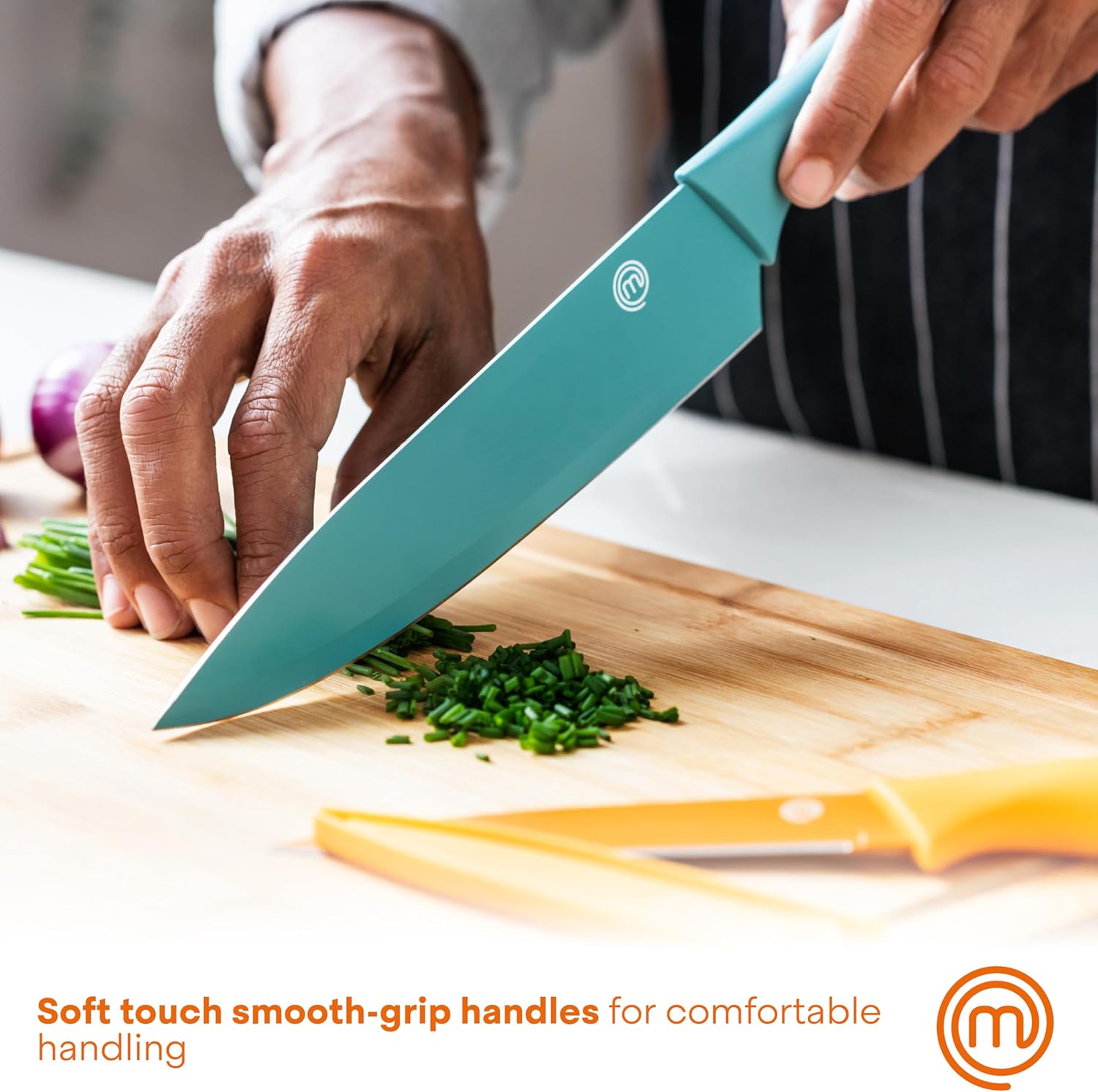 MasterChef 6-Piece Knife Block Set Red