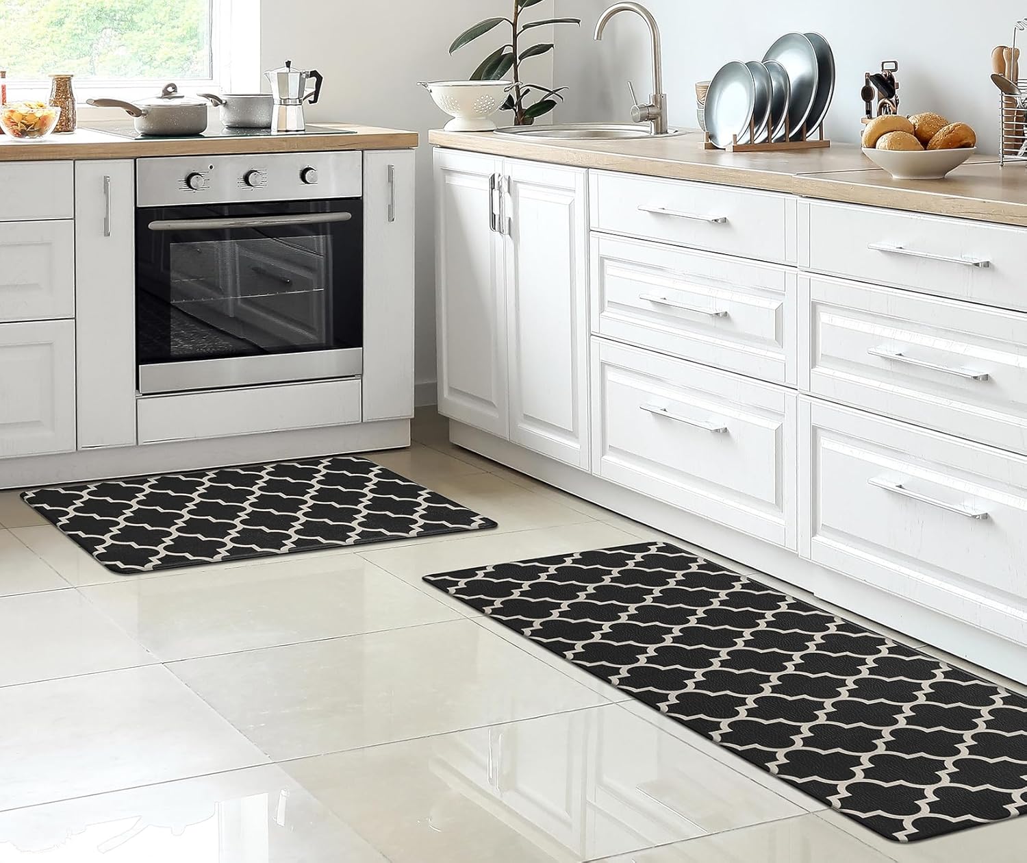 ComfiLife Anti-Fatigue Kitchen Mat Set for 2