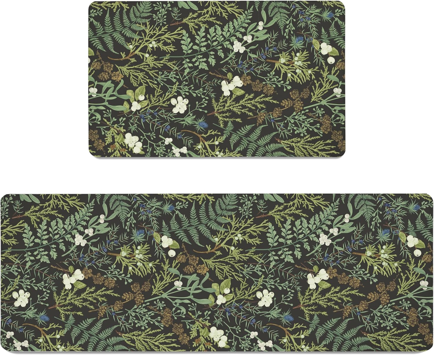 Botanical Kitchen Rugs Set of 2
