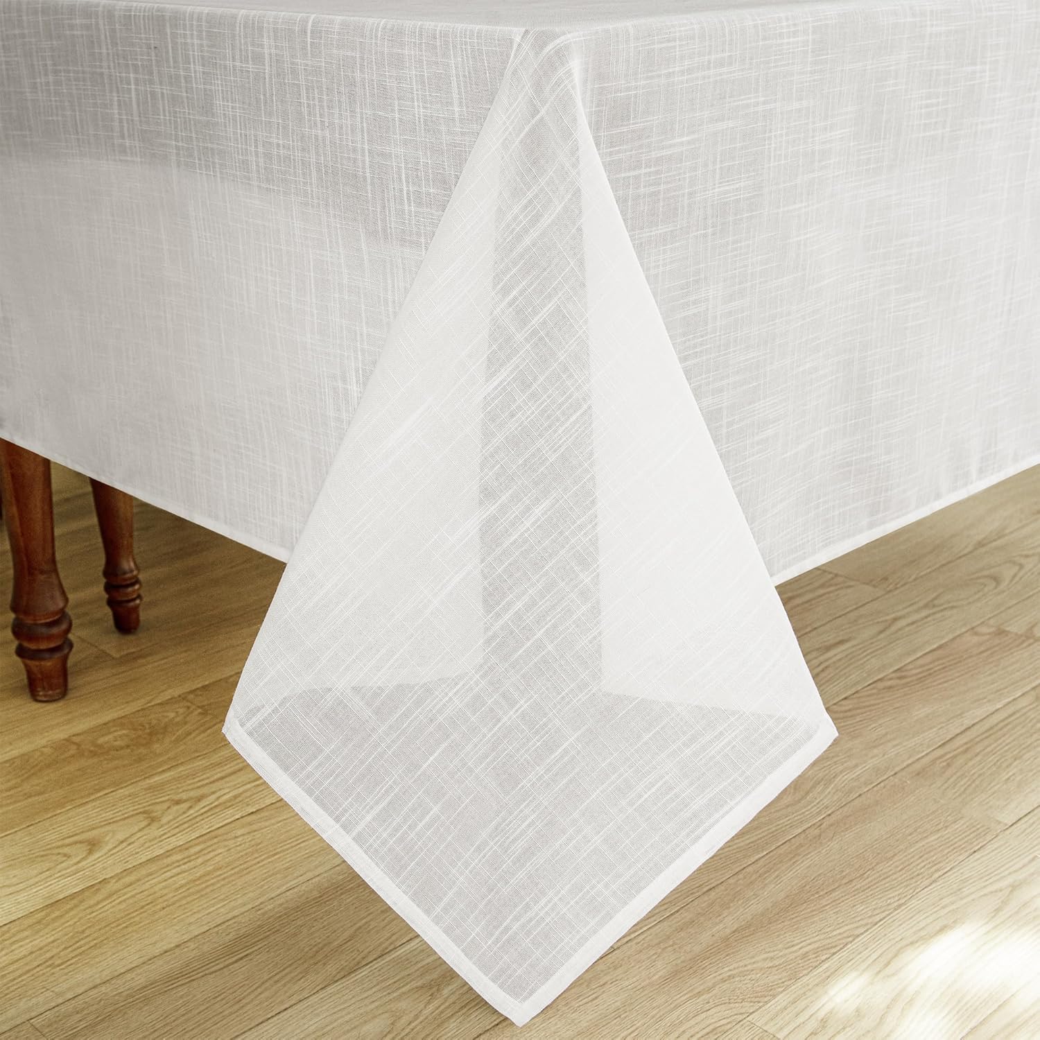Karseteli Linen Textured Rectangle Tablecloth 60x120 Inch
