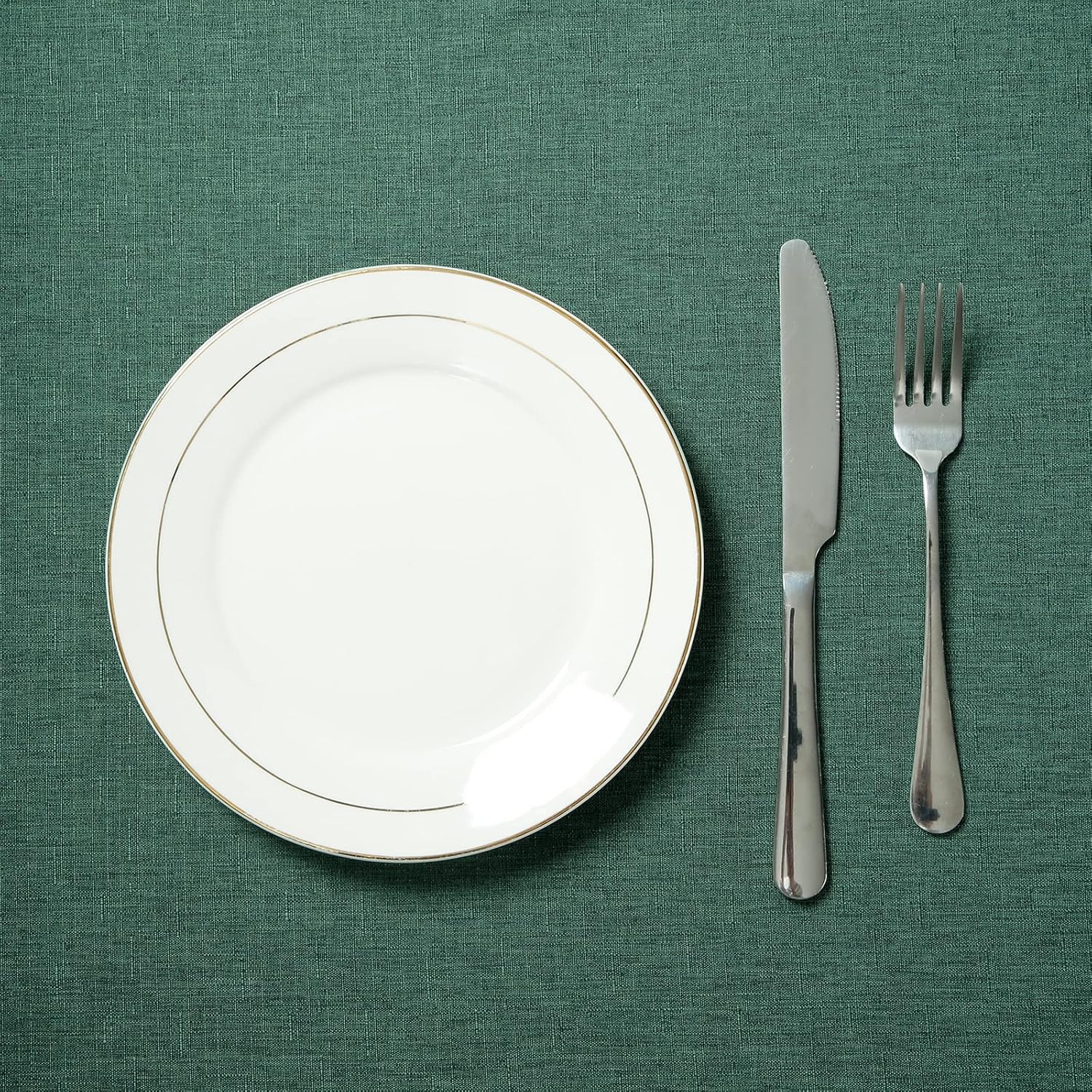 JUCFHY Rectangle Table Cloth 60x104 Inch Hunter Green