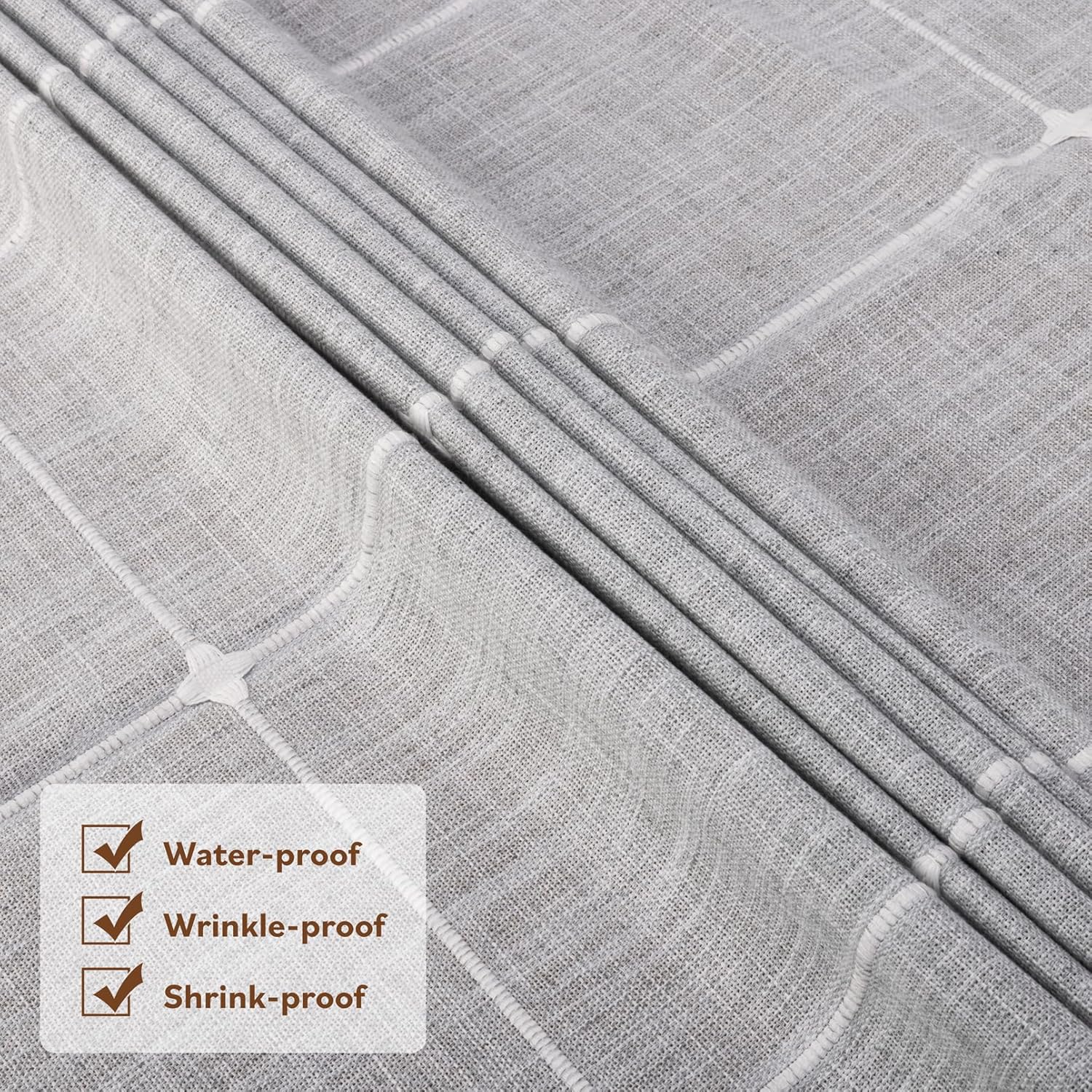 Winknowl Rustic Tablecloth 55x70 Inch Machine Washable