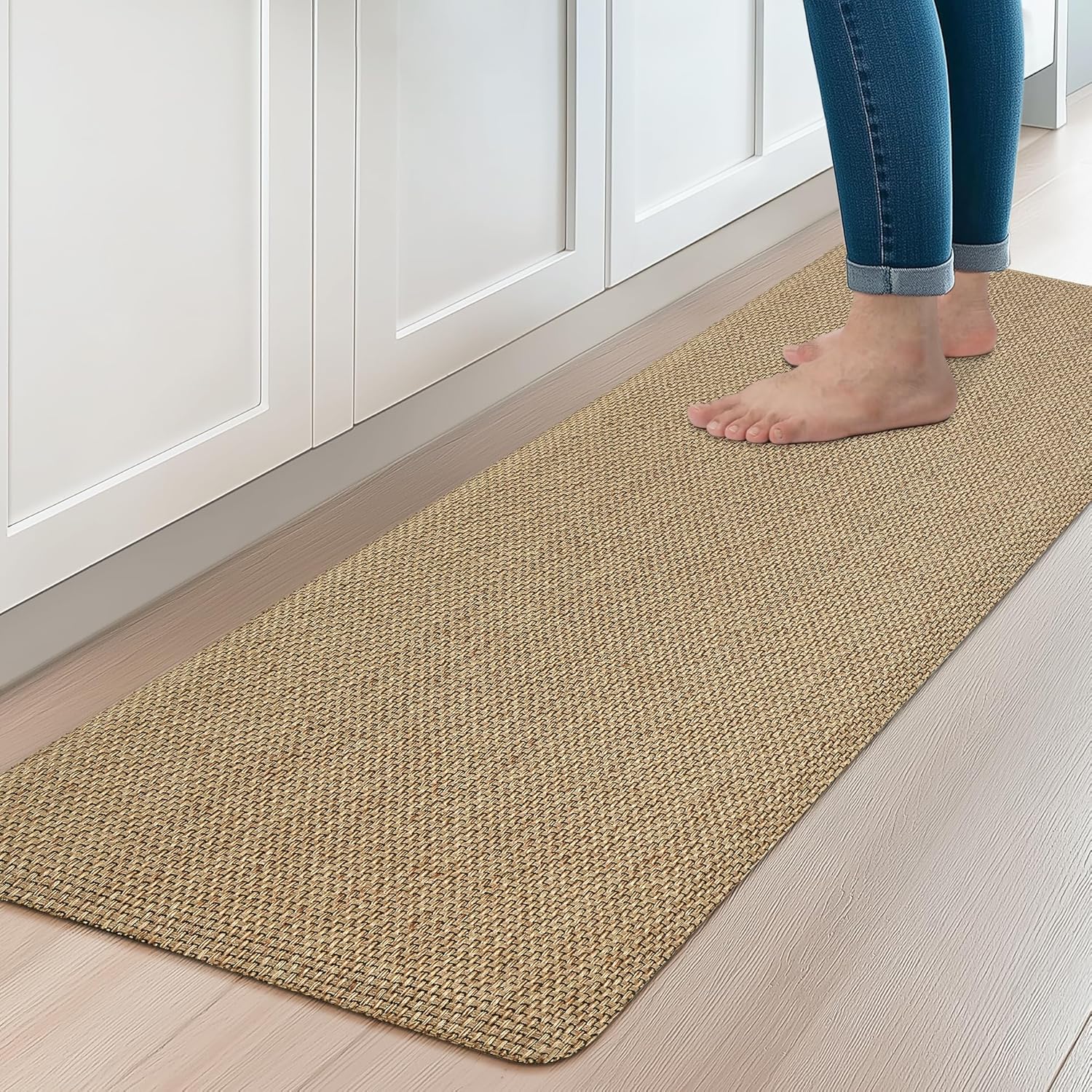 Neutral Color Kitchen Mat