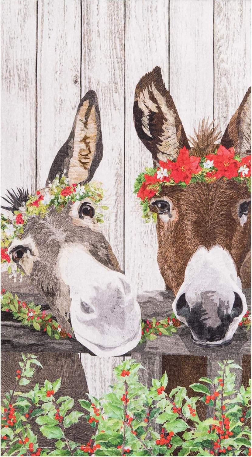 CF Home_printed Christmas Donkey 18x27