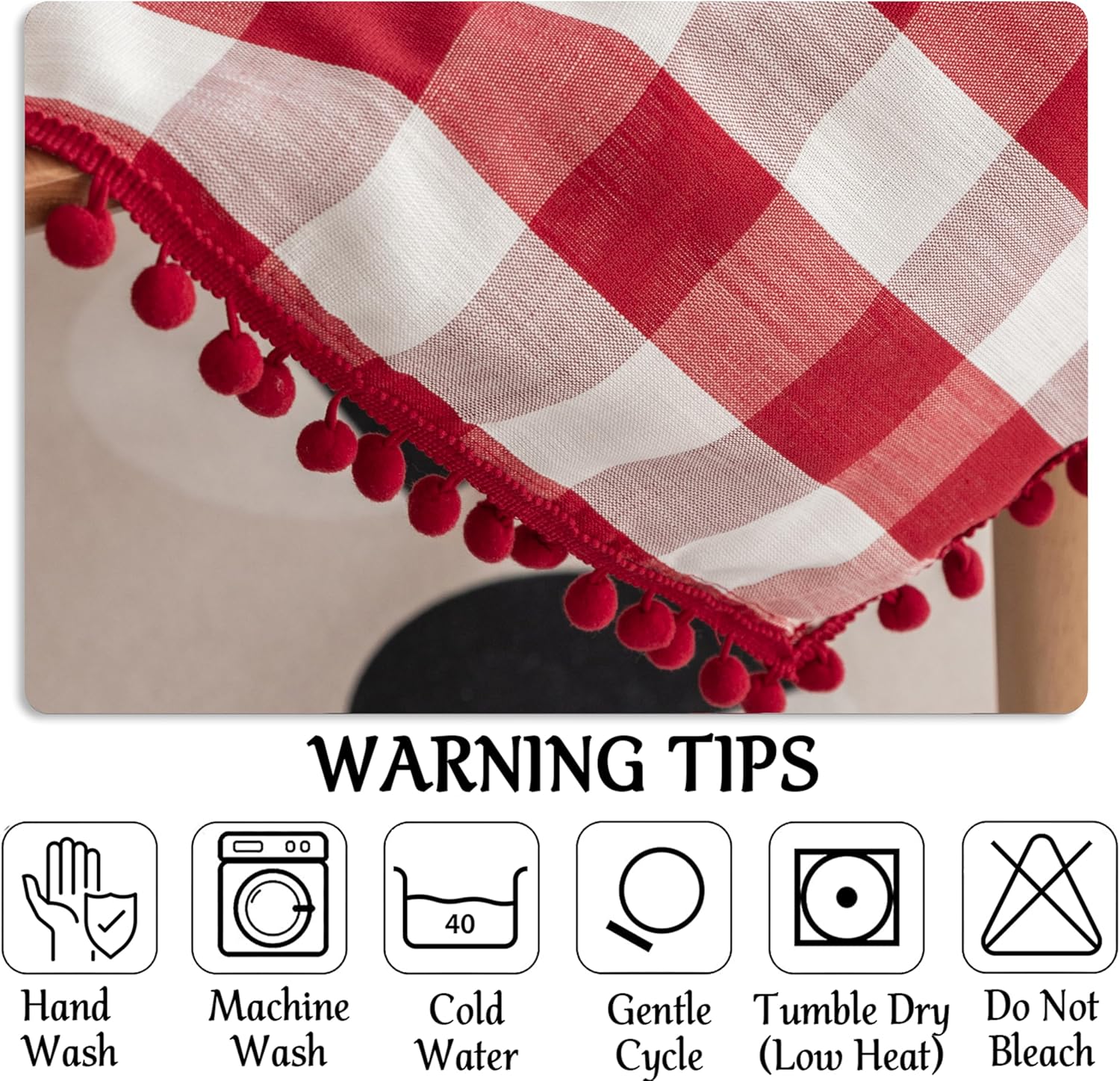 Experience Christmas Time in Style with Our Red and White Checkered Tablecloth