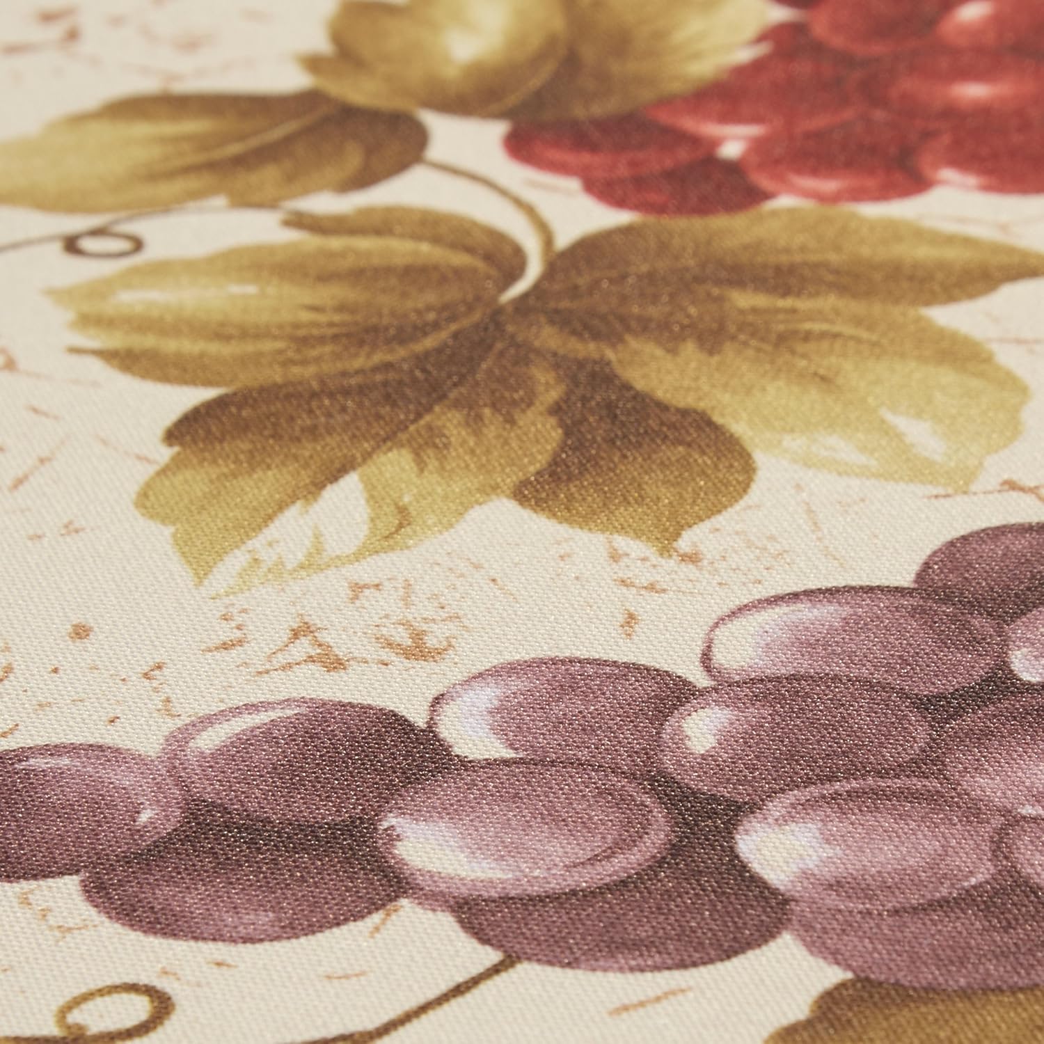 Violet Linen European Vineyard Tablecloth Beige 60x102