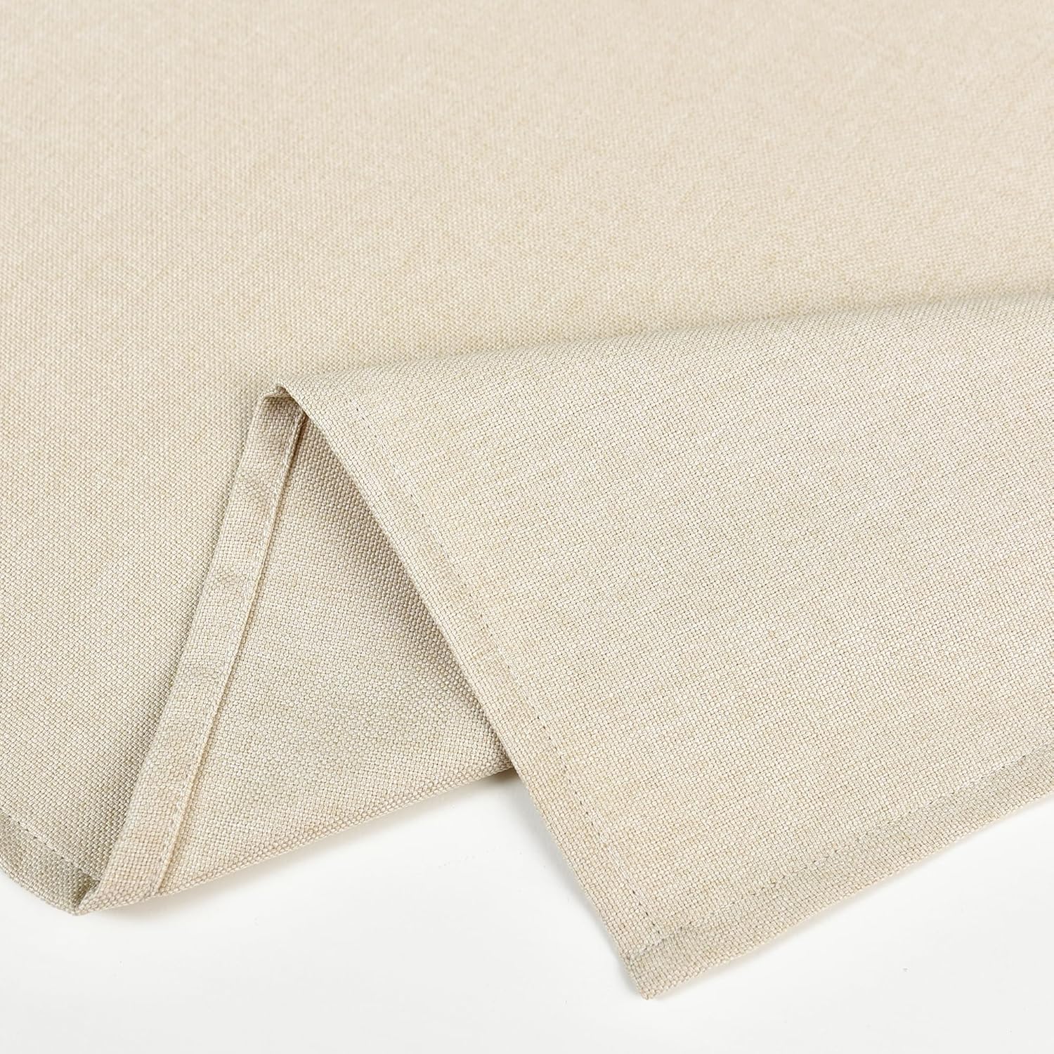 Newisher 24x24 inch Rustic Linen Tablecloth
