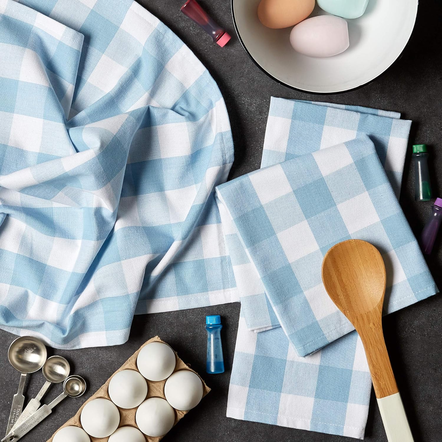 DII Buffalo Check Farmhouse Kitchen Towels Set