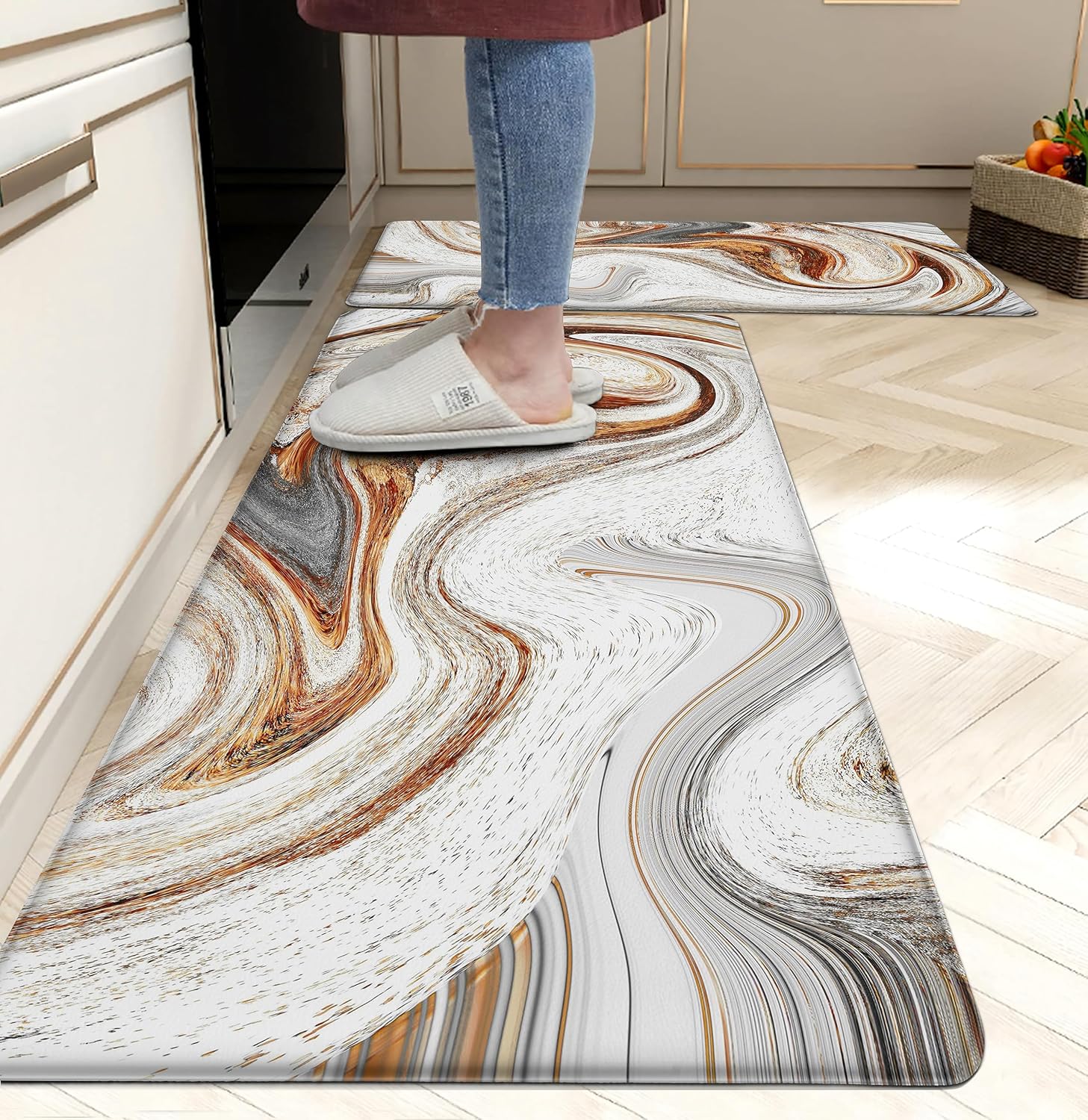Anti-Fatigue Kitchen Rugs Memory Foam Premium Feel