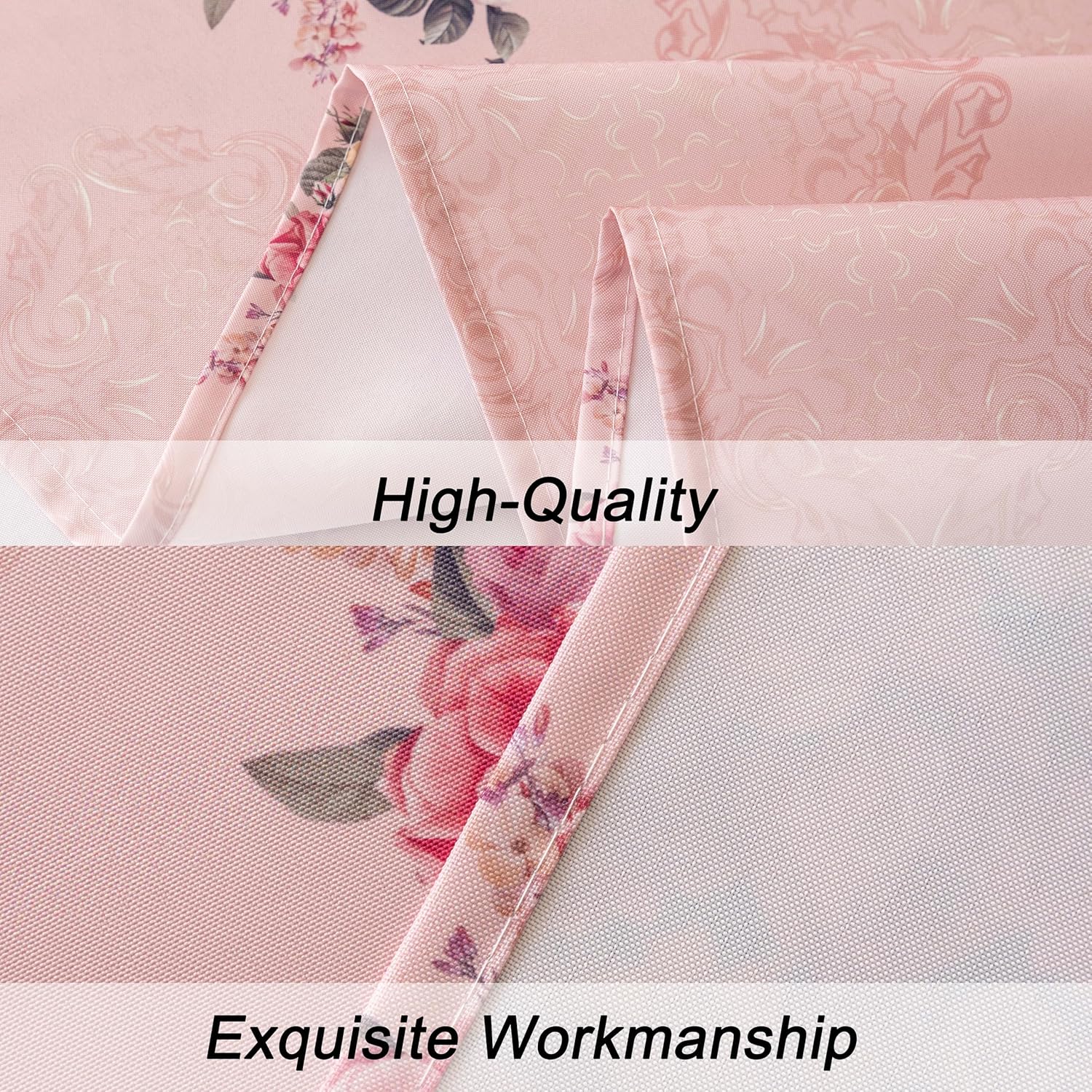 Stunning Pink Floral Tablecloth