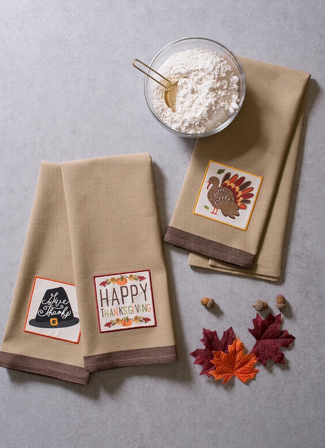 DII 18x28 fall basics collection dishtowel set